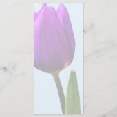 Menu Tulipe Violette Simple (Dos)