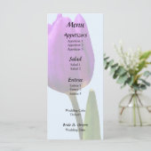 Menu Tulipe Violette Simple (Debout devant)