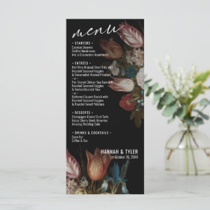 Menu Tulipes de maîtres hollandais et bouquets de fleur