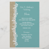 Menu Turquoise Sea Garland (Devant)