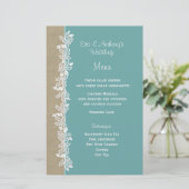 Menu Turquoise Sea Garland (Debout devant)