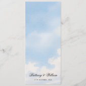 Menu Tuscan Countryside Nature Landscape Wedding  (Dos)