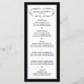 Menu Tuxedo en noir et blanc (Devant)