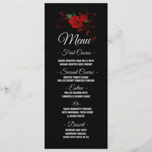 Menu Tuxedo Suit & Bride Mariage Silhouette (Devant)