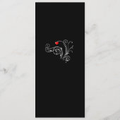Menu Tuxedo Suit & Bride Mariage Silhouette (Dos)