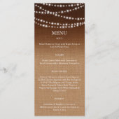 Menu Twinkle LIghts sur Burlap Ombragé (Devant)