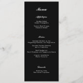 Menu Typographie du drapeau de la fierté, dîner de mari (Dos)