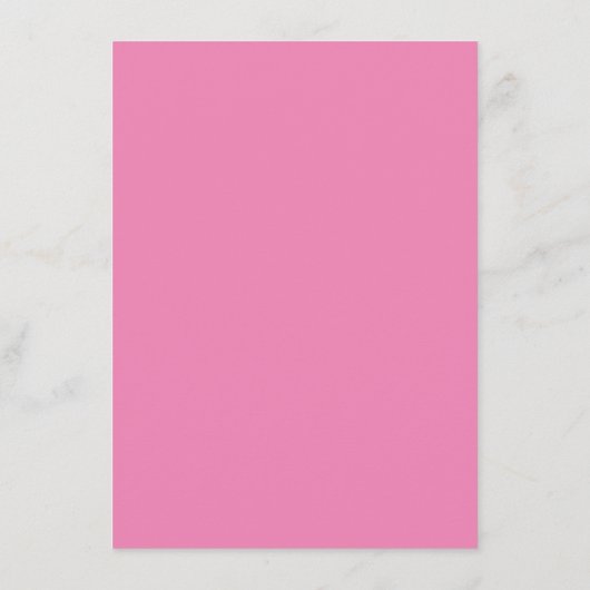 Menu Typographie en gras rose vif et rouge Mariage simp (Dos)