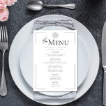 Menu Typographie minimale Mariage de coquillage noir et<br><div class="desc">Élégante, sophistiquée et élégante sans effort — cette carte de menu mariage moderne est parfaite pour le couple qui aime le design intemporel avec une touche contemporaine. Doté d'un texte noir de fusain clair sur un arrière - plan blanc épuré, la disposition est encadrée par une mince bordure ajourée qui...</div>