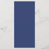 Menu Typographie moderne Gras Mariage Dusty Blue Navy (Dos)