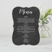 Menu - Uitnodiging van het Manuscript van het Chal (Staand voorkant)