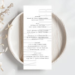 Menu Ultra LET'S EAT Modern Minimalist Mariage DÉTAILLÉ<br><div class="desc">Ce design moderne est minimaliste, mais ludique, avec un placement parfait de texte noir et blanc, ce qui donne un look propre et soigné. Ce design est personnalisable à d'autres couleurs et fait partie d'une suite et d'une collection uniques de Phrosne Design. Ce serait génial pour ceux qui planifient un...</div>