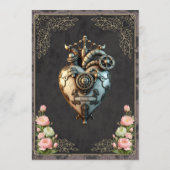 Menu Un coeur steampunk impressionnant (Dos)