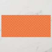 Menu un fond orange et jaune avec des petits carrés (Devant)