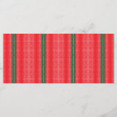 Menu un fond rayé rouge et vert (Dos)