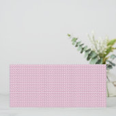 Menu un fond rose et blanc avec des lignes ondulées (Debout devant)