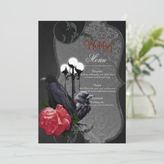 Menu Un mariage unique (Debout devant)