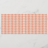 Menu un motif orange et blanc sur fond blanc (Dos)