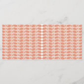 Menu un motif orange et blanc sur fond blanc (Devant)