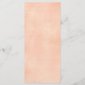 Menu Un petit Baby shower Fleur sauvage d'abeilles à mi (Dos)