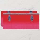 Menu un tableau d'une femme en robe rose (Devant / Derrière)