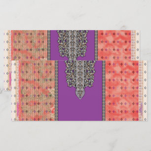 Menu une image d'une écharpe avec un motif dessus