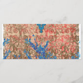 Menu une image d'une écharpe bleue et beige (Devant)