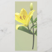 Menu Une Lilie Jaune (Dos)