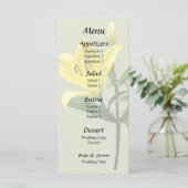 Menu Une Lilie Jaune (Debout devant)
