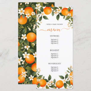 Menu Une petite croûte est sur le chemin Baby shower Ta