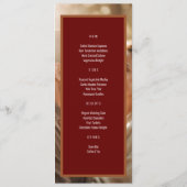 Menu unique simple de couverture de magazine (Dos)