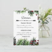 Menu Vacances de fête de Noël simples (Debout devant)