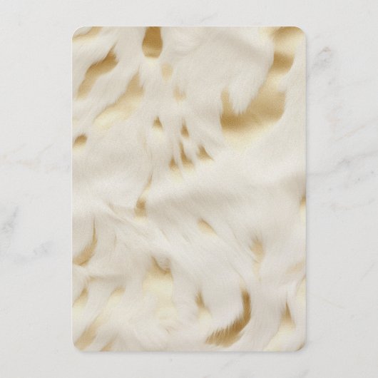 Menu Vache blanche sud-ouest en or (Dos)