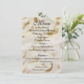 Menu Vache blanche sud-ouest en or (Debout devant)