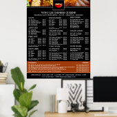 Menu van Chinees restaurant Poster (Thuiskantoor)