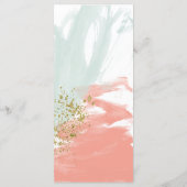 Menu van de bruidpartij Elegant (Achterkant)