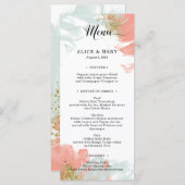 Menu van de bruidpartij Elegant (Voorkant / Achterkant)