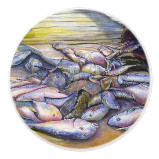 Menu van vandaag, Harbour Island, Bahama's Keramische Knop (Voorkant)