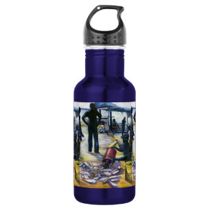 Menu van vandaag, Harbour Island, Bahama's Waterfles