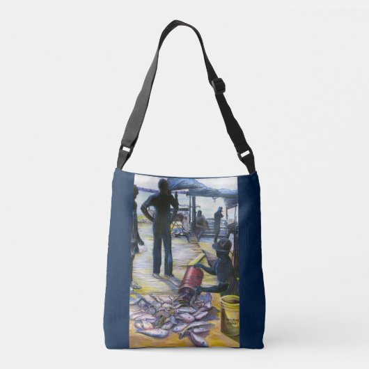 Menu van vandaag, Harbour Island Crossbody Tas (Achterkant)