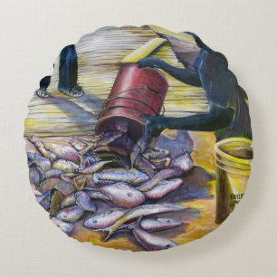 Menu van vandaag, Harbour Island Rond Kussen