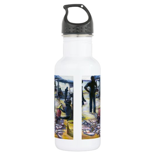 Menu van vandaag, Harbour Island Waterfles (Achterkant)