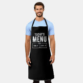 Menu van vandaag schort (Gedragen)