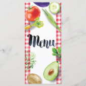 Menu végétalien bio maison sain modèle (Dos)