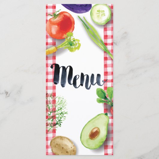 Menu végétalien bio maison sain modèle (Dos)