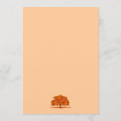 Menu (végétarien) de dîner de thanksgiving d'arbre (Dos)