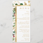 Menu Végétation de Noël moderne | Dîner Mariage blanc (Devant)