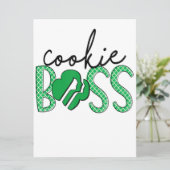 Menu Vendeuse de biscuits Girl Scout Cookie Boss (Debout devant)