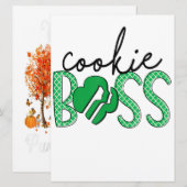 Menu Vendeuse de biscuits Girl Scout Cookie Boss (Devant / Derrière)