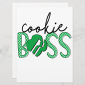 Menu Vendeuse de biscuits Girl Scouts Cookie Boss (Devant / Derrière)